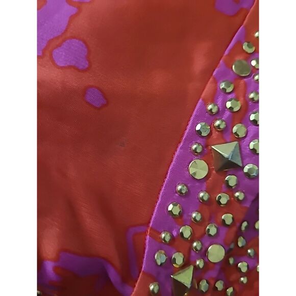 Kate Spade New York size 2 dress embellished sequin pink zip silk studs FLAW - Picture 13 of 16